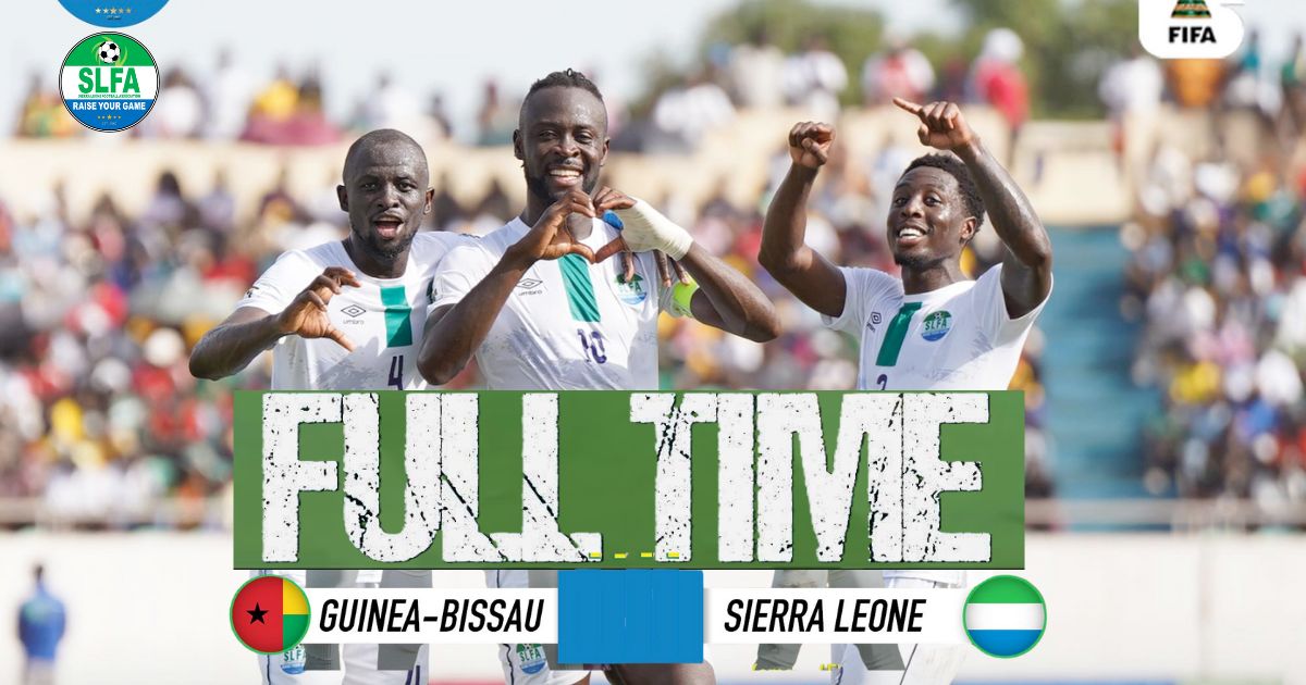 Guinea-Bissau and Sierra Leone Settle for a 1-1 Draw in World Cup Qualifier