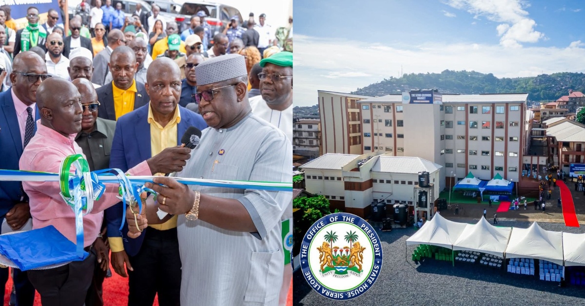 President Bio Commissions Modern Sewa Grounds Market in Freetown
