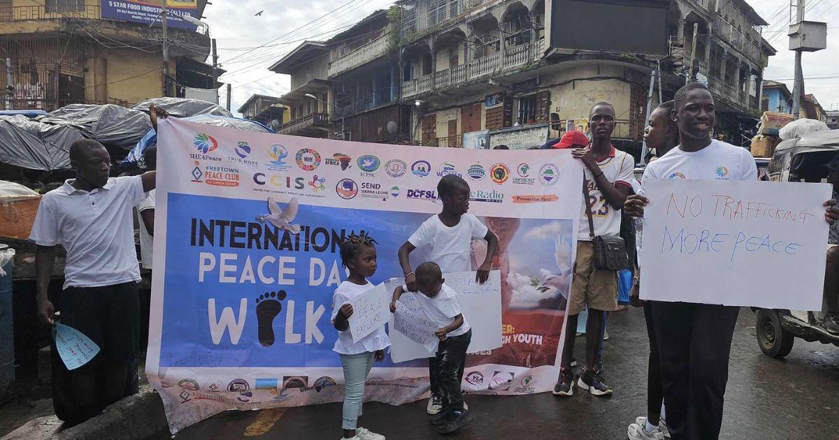 Peace Walk Held in Freetown to Commemorate International Peace Day