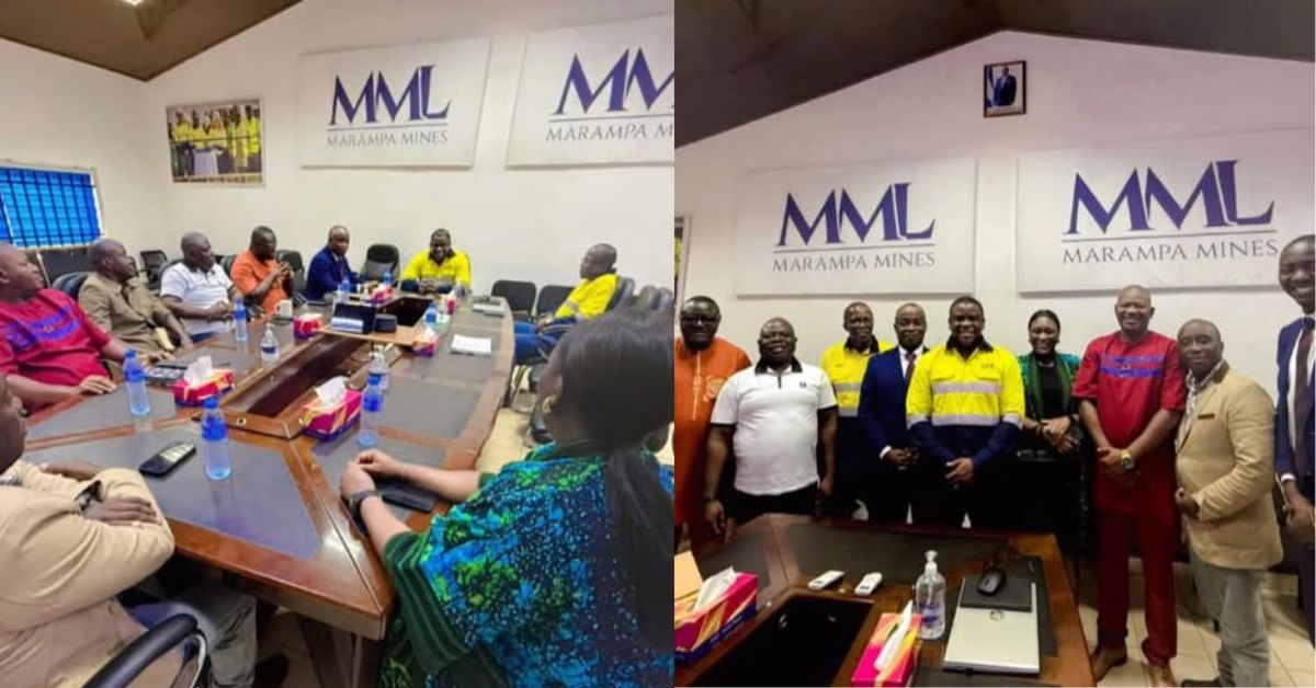 SLFA President Leads Delegation to Marampa Mines for Women’s League Sponsorship