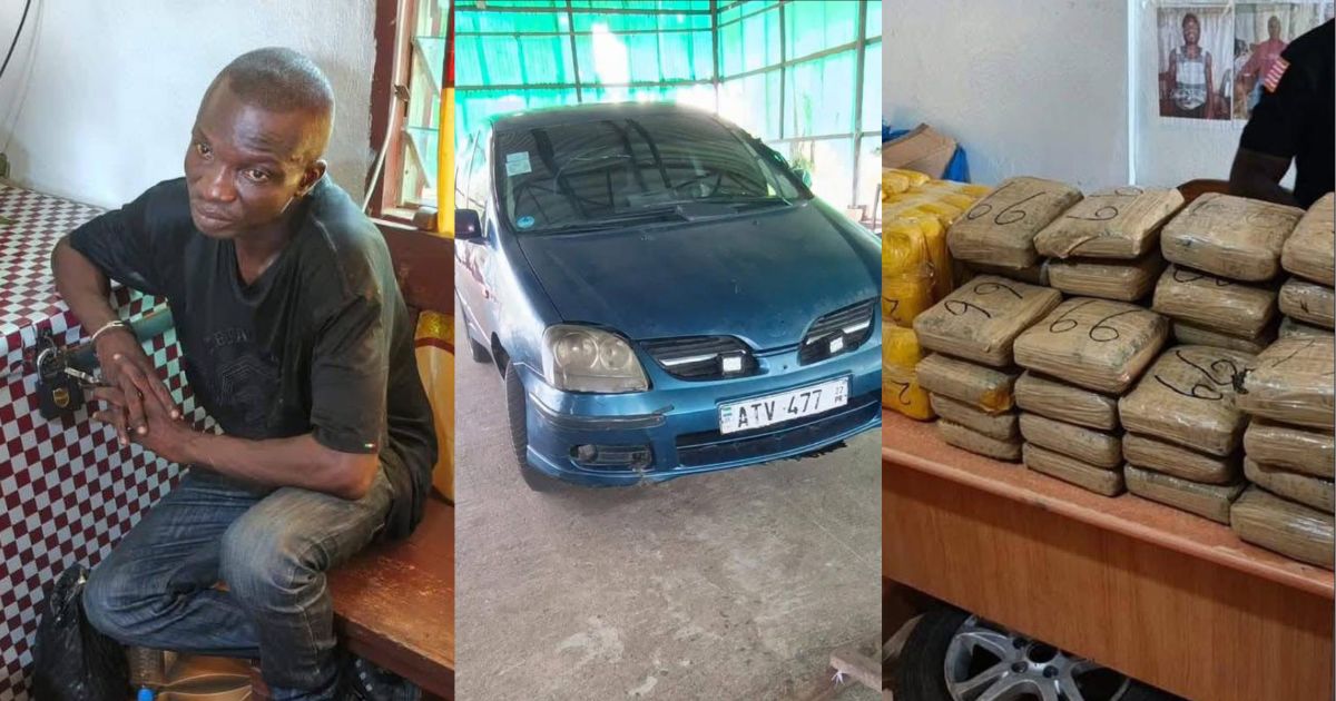 Sierra Leonean Driver Arrested in Liberia With 59 Wraps of Suspected Marijuana