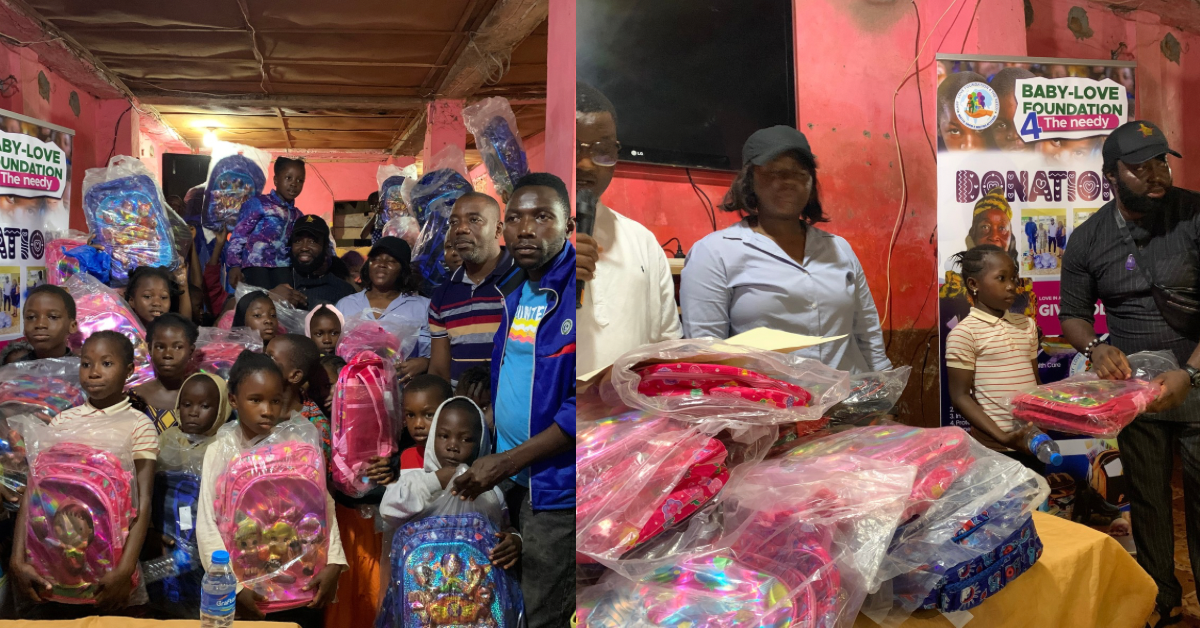 Baby-Love Foundation for the Needy Donates Learning Materials to Pupils in Wellington