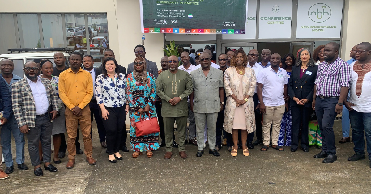 Sierra Leone Champions Localization of SDGs and Agenda 2063, Emphasizing Subsidiarity