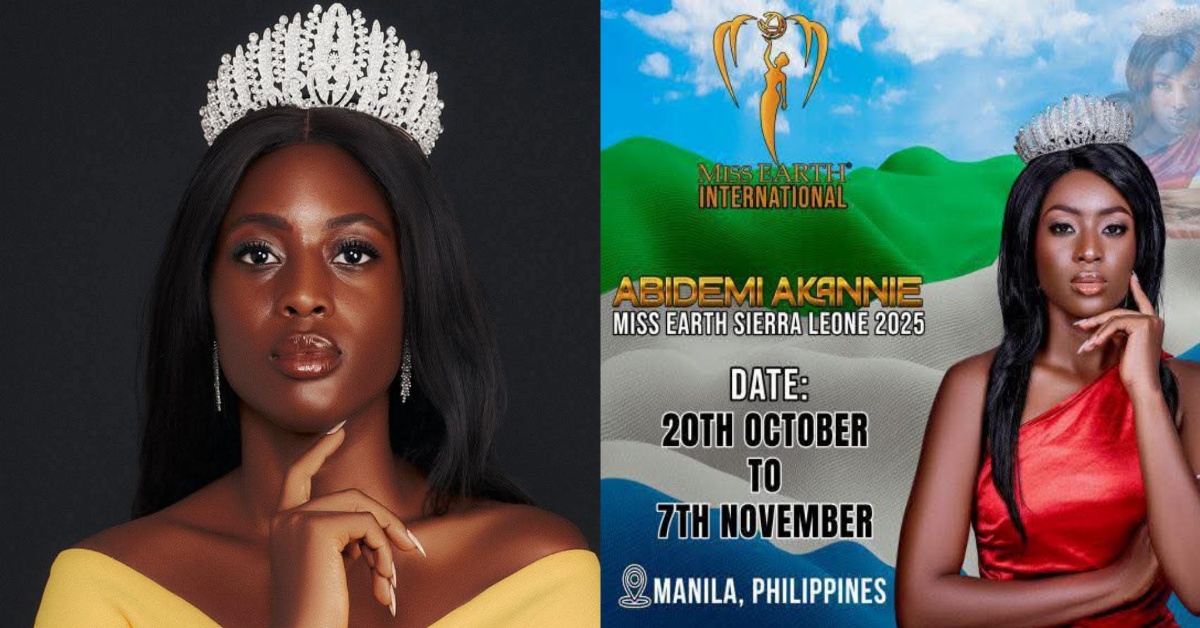 Abidemi Akannie to Represent Sierra Leone at Miss Earth International 2025 in Philippines