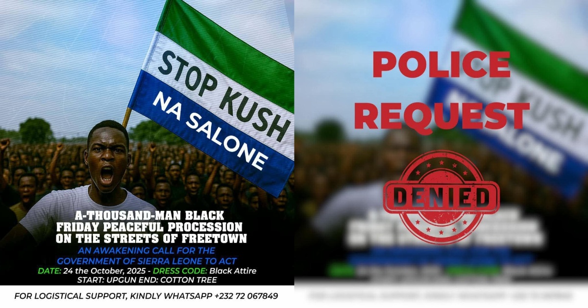 Police Reject Request to Hold Black Friday Anti-Kush Procession