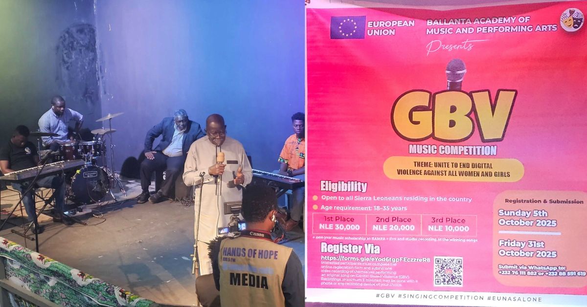 EU and Ballanta Academy Launch National Music Competition to End Gender-Based Violence