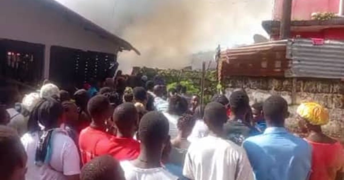 Serious Fire Outbreak at Portee Community