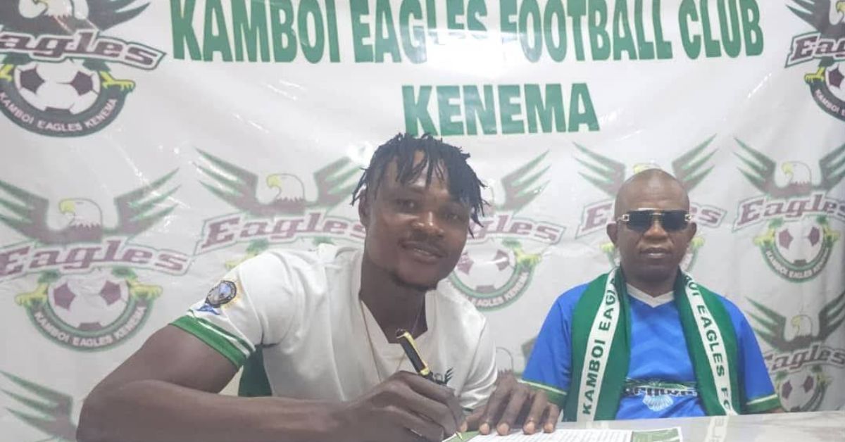 FC Kallon Striker Ibrahim Keita signs for Kamboi Eagles
