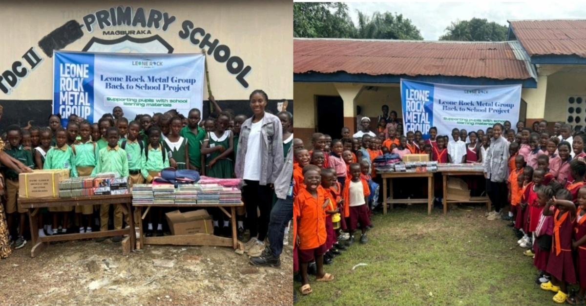 Leone Rock Metal Group Supports Schools in Tonkolili and Bombali with Essential Learning Materials