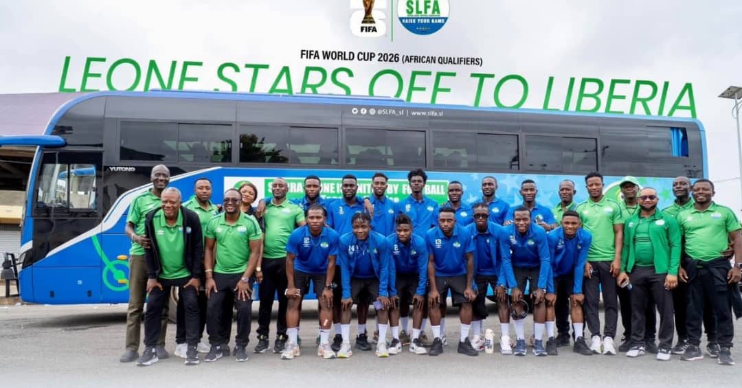 Leone Stars Depart for Liberia Ahead of Two Crucial World Cup Qualifiers