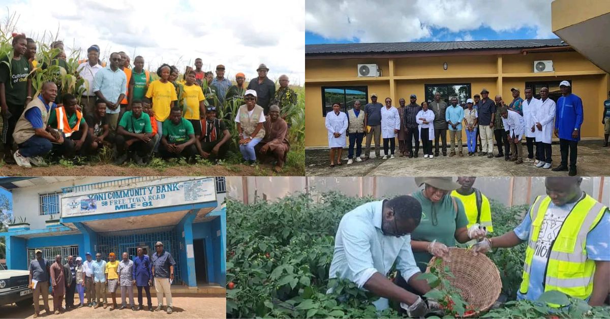 Agriculture Minister Kpaka Visits Southern and Eastern Region Farms Ahead of World Food Day