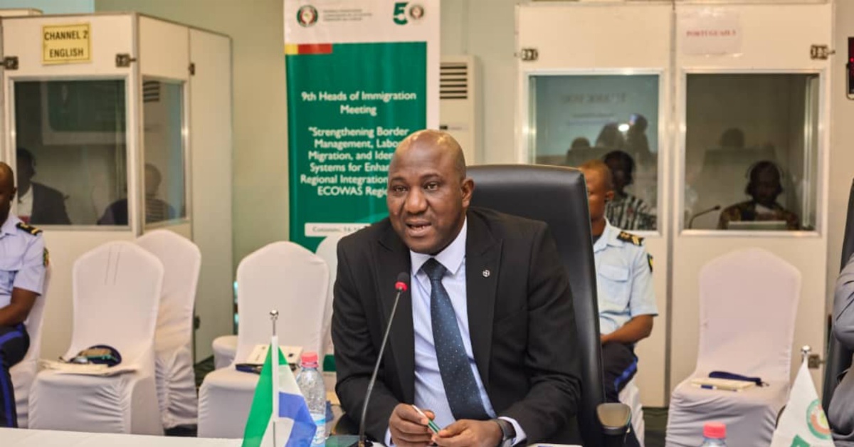 Sierra Leone’s Chief Immigration Officer Appointed Chair of ECOWAS Heads of Immigration Forum