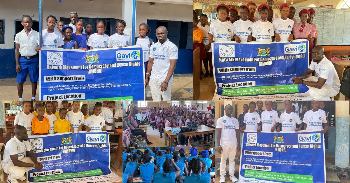 NMDHR Sensitizes Pupils in Waterloo on Importance of HPV Vaccine