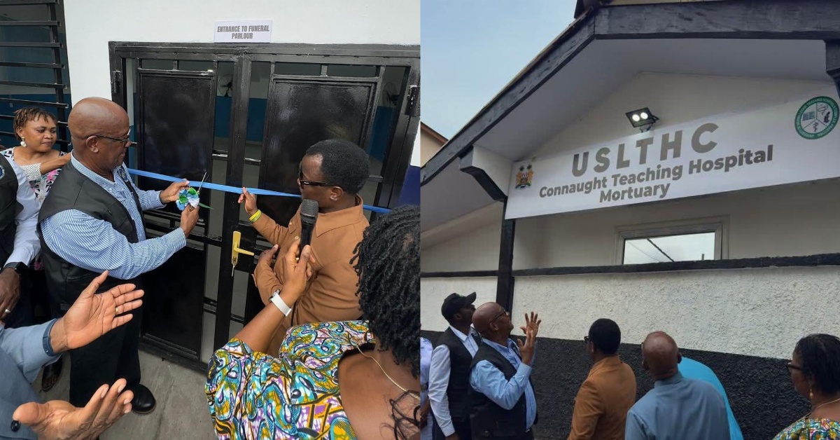 Minister of Health Commissions Upgraded Connaught Hospital Mortuary