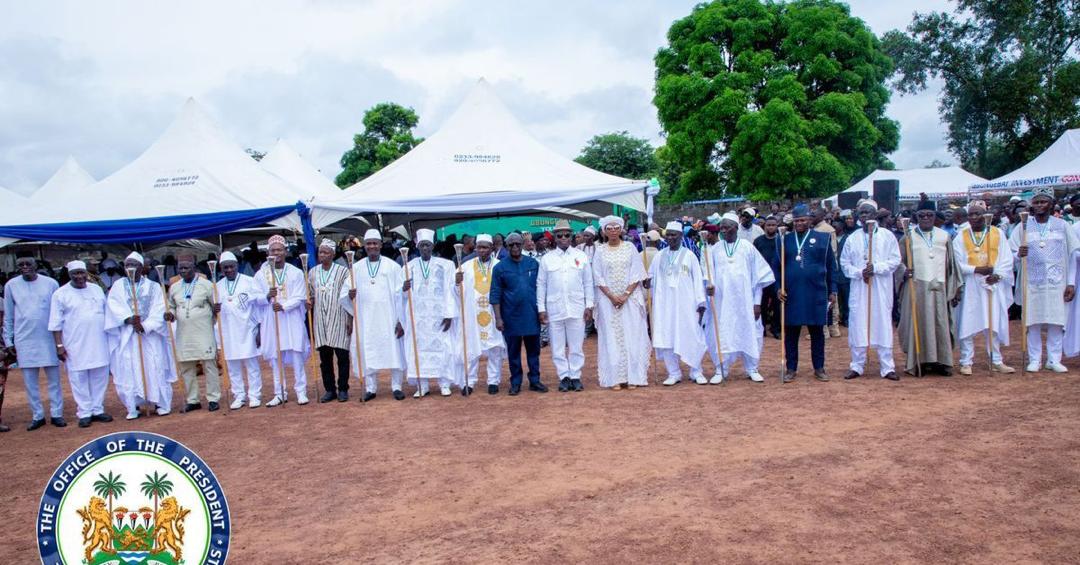 President Bio Inducts 17 New Paramount Chiefs Across Various Districts