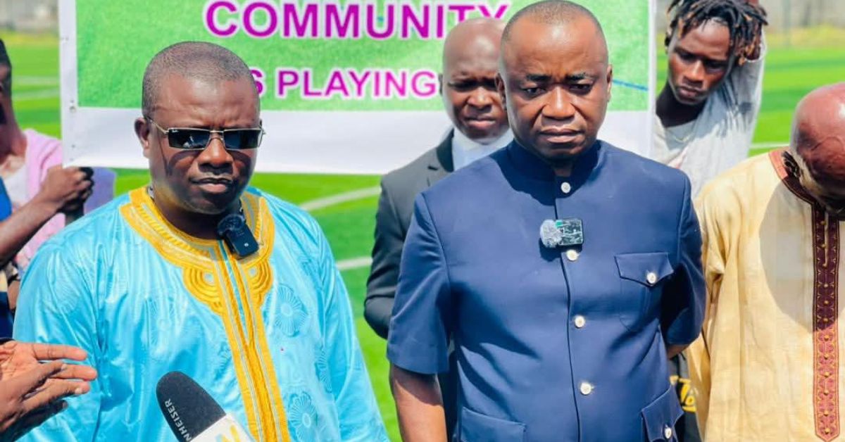 SLFA President Babadi Kamara Donates Modern Stadium Equipment to East End Lions