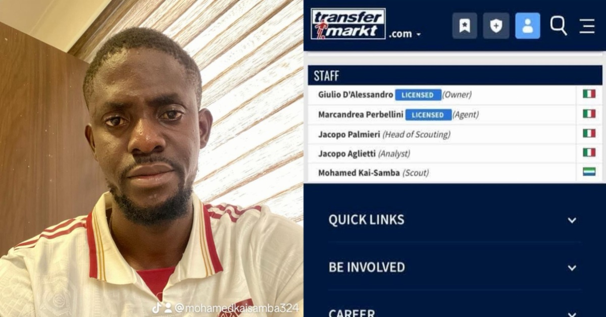 Mohamed Kai-Samba appoints as official scout for Italian scouting Agency