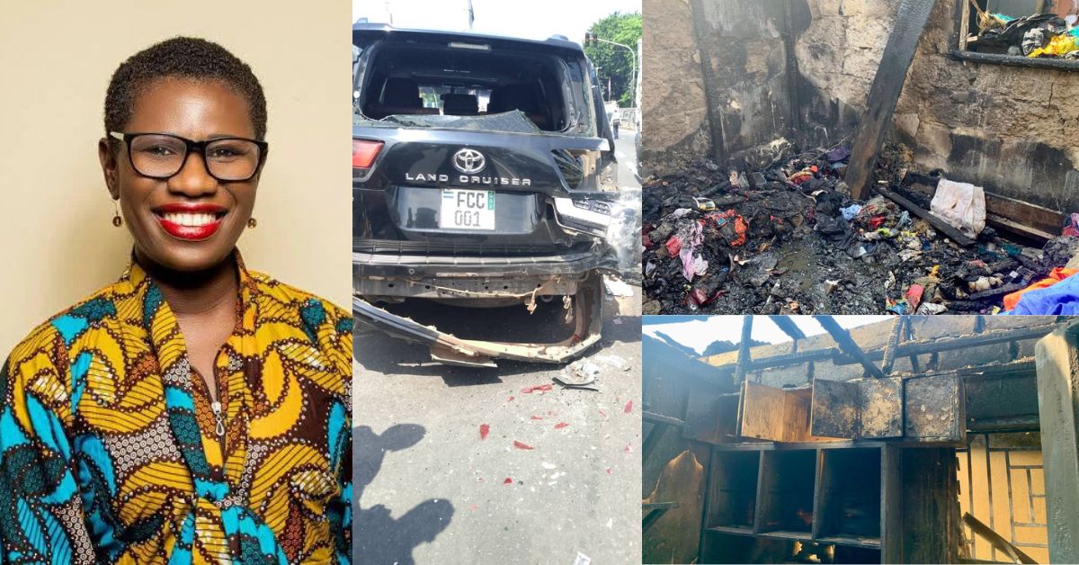 Mayor Aki-Sawyerr Escapes Death as Truck Crushes Official Car; Driver’s Home Consumed by Fire