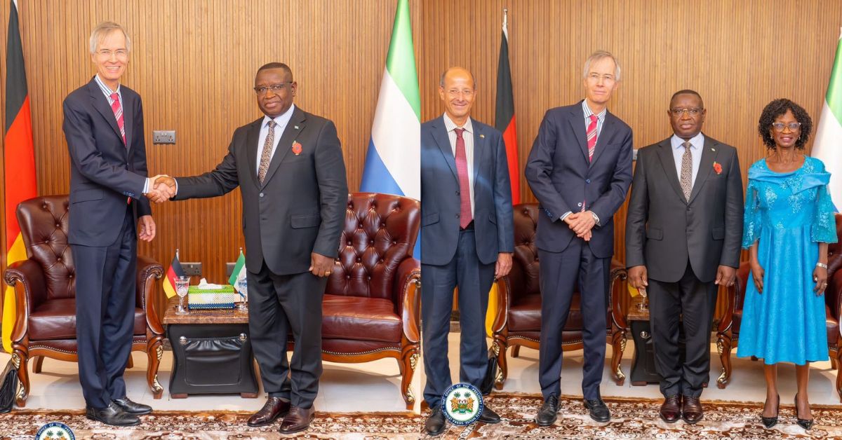 President Bio Receives Letters of Credence from New German Ambassador to Sierra Leone