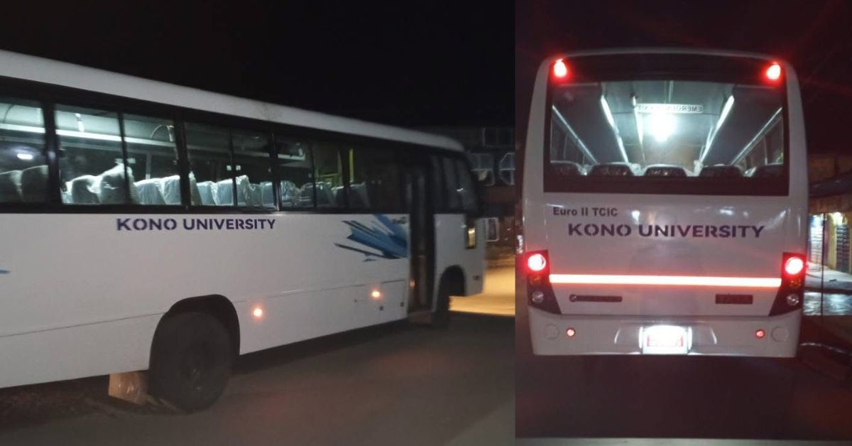 Government Donates 40-Seater Bus to Kono University of Science and Technology