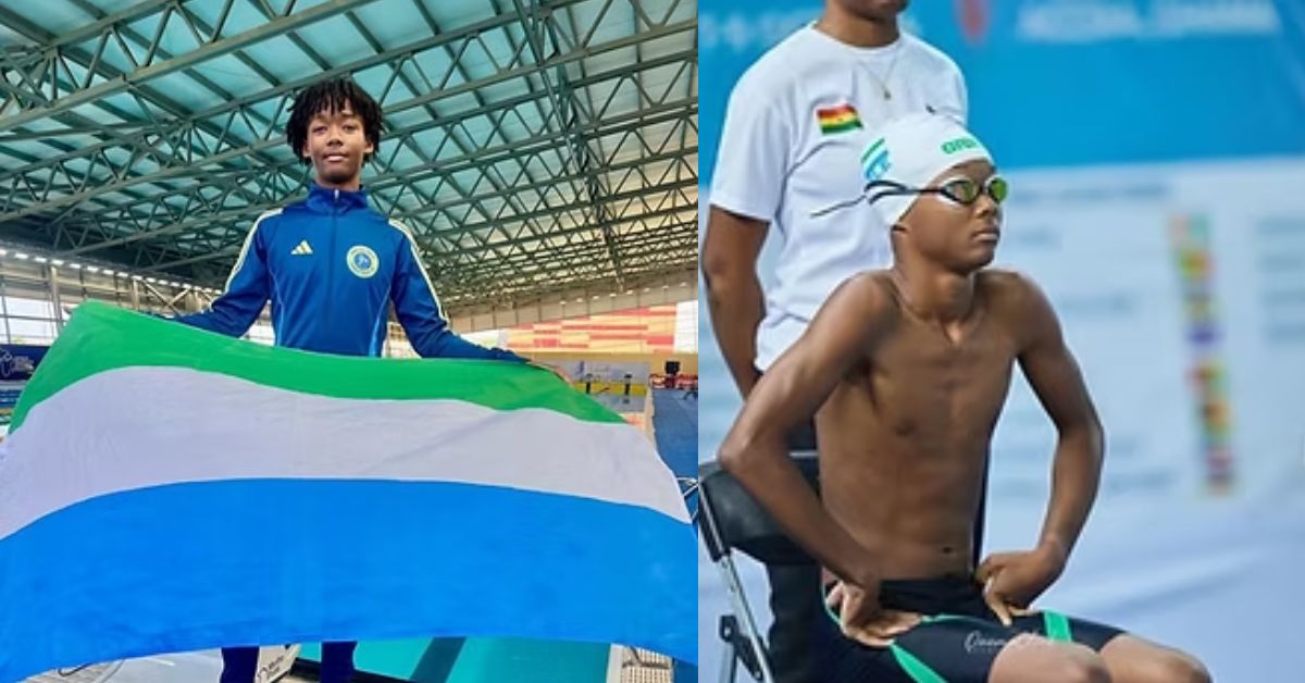 Sierra Leone’s “Baby Dolphin” Makes Waves at Africa Aquatics Championship