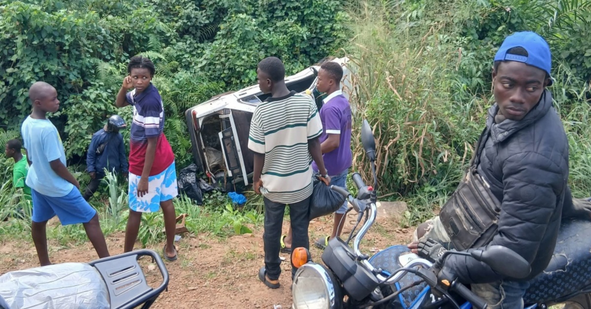 Two Injured After Car and Okada Crash Along Bo-Taiama Highway