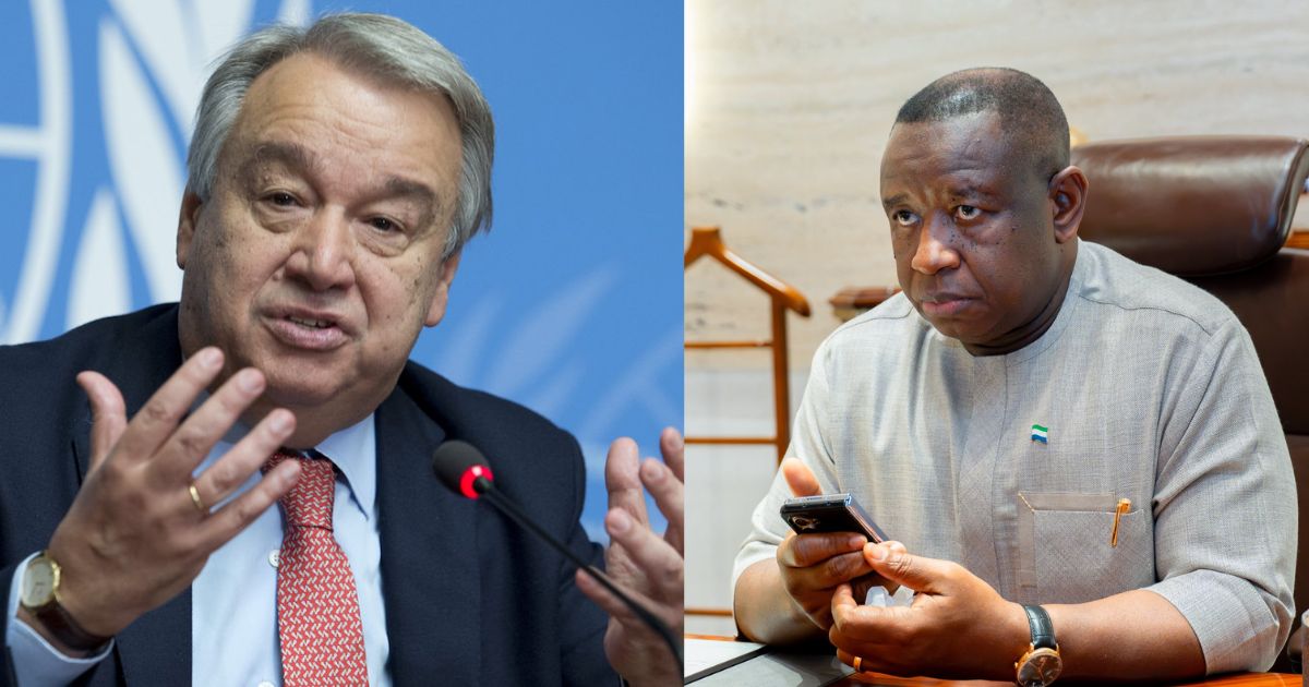 UN Secretary-General Engages ECOWAS Chairman President Bio Over Guinea-Bissau Coup