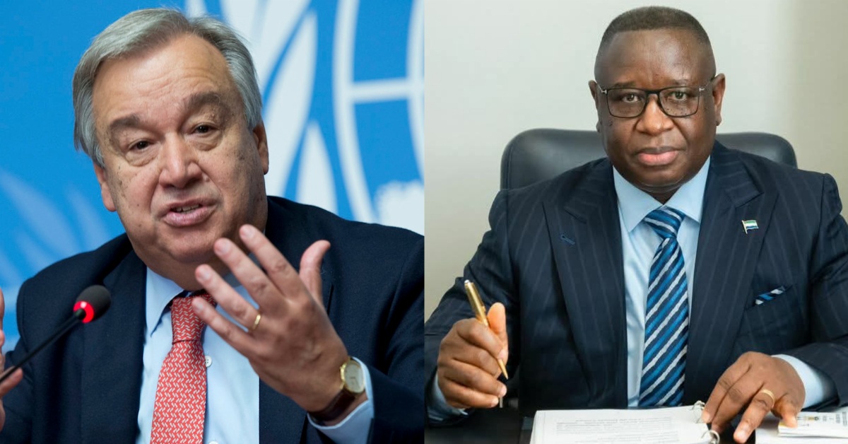 UN Secretary-General Congratulates President Bio as Sierra Leone Assumes Security Council Presidency