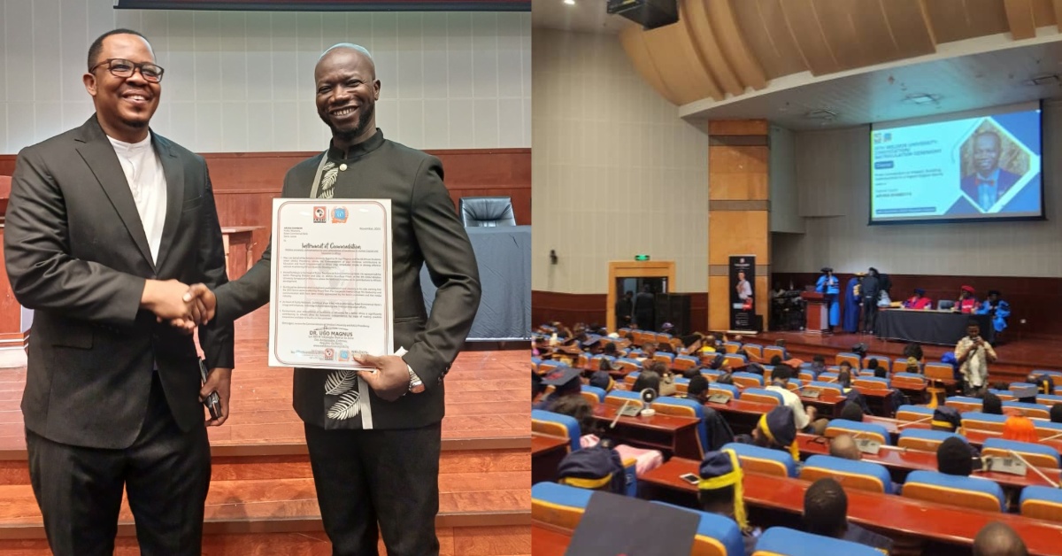 RCBank Head of PR Aruna Dumbuya Delivers Inspiring Address at Weldios University Convocation in Benin Republic