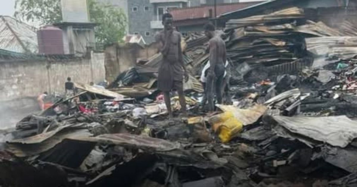 Serious Fire Destroys Multiple Homes at Chief Compound, Wilkinson Road in Freetown
