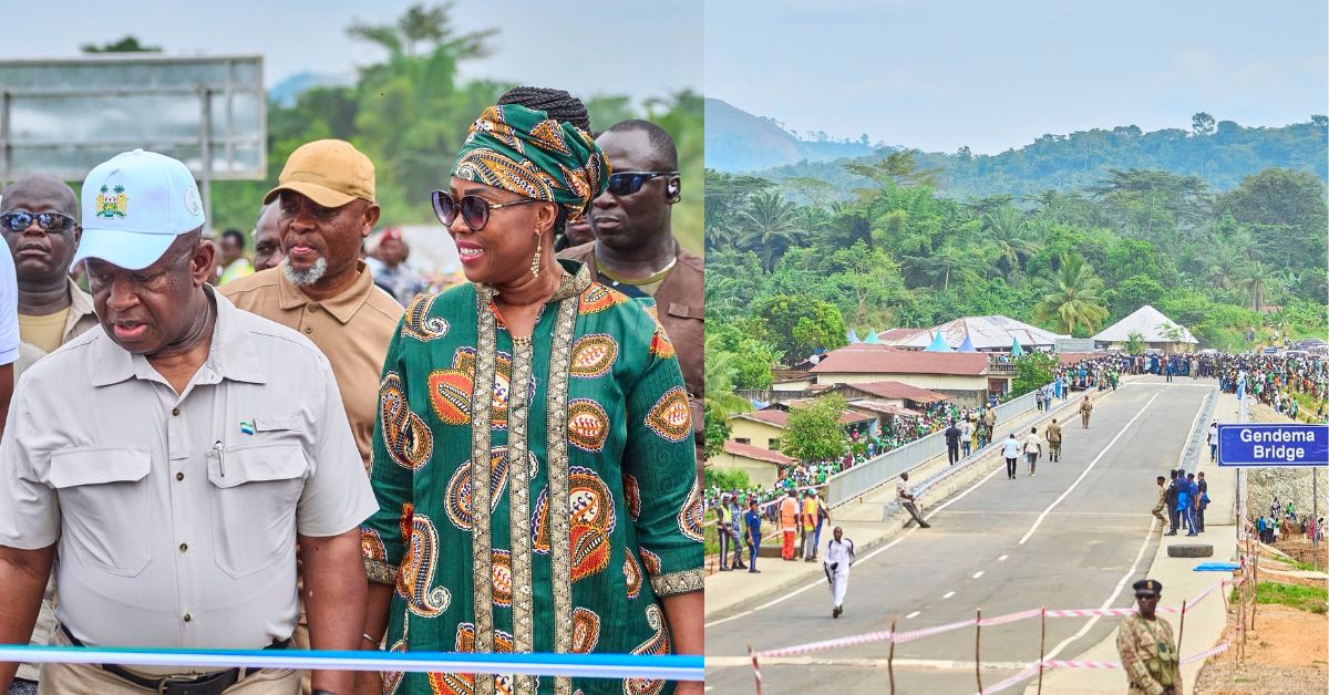 First Lady Fatima Bio Hails Gendema Bridge as a Fulfilled Promise for Rural Communities