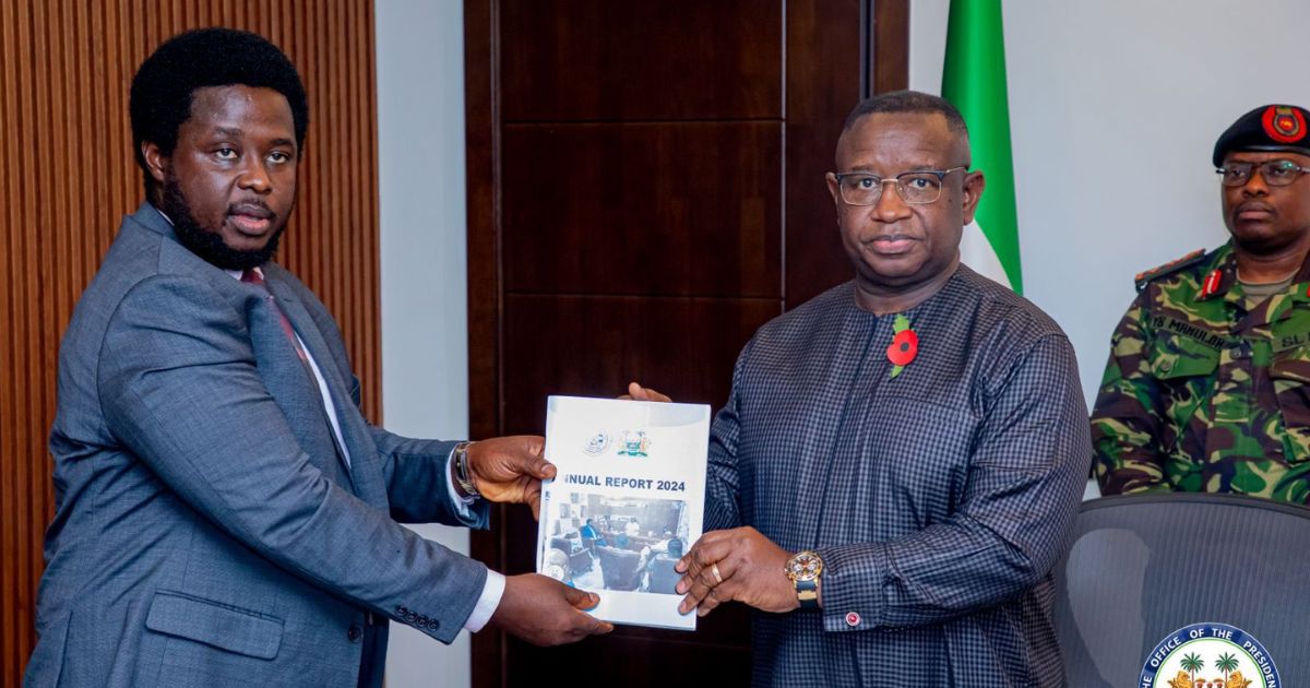 Anti-Corruption Commission ACC Presents 2024 Annual Report to President Bio