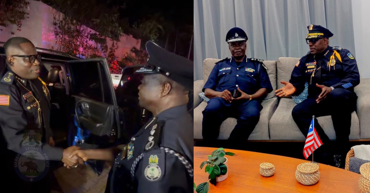 IGP William Sellu Welcomes Liberian Counterpart for Three-Day Regional Security Talks