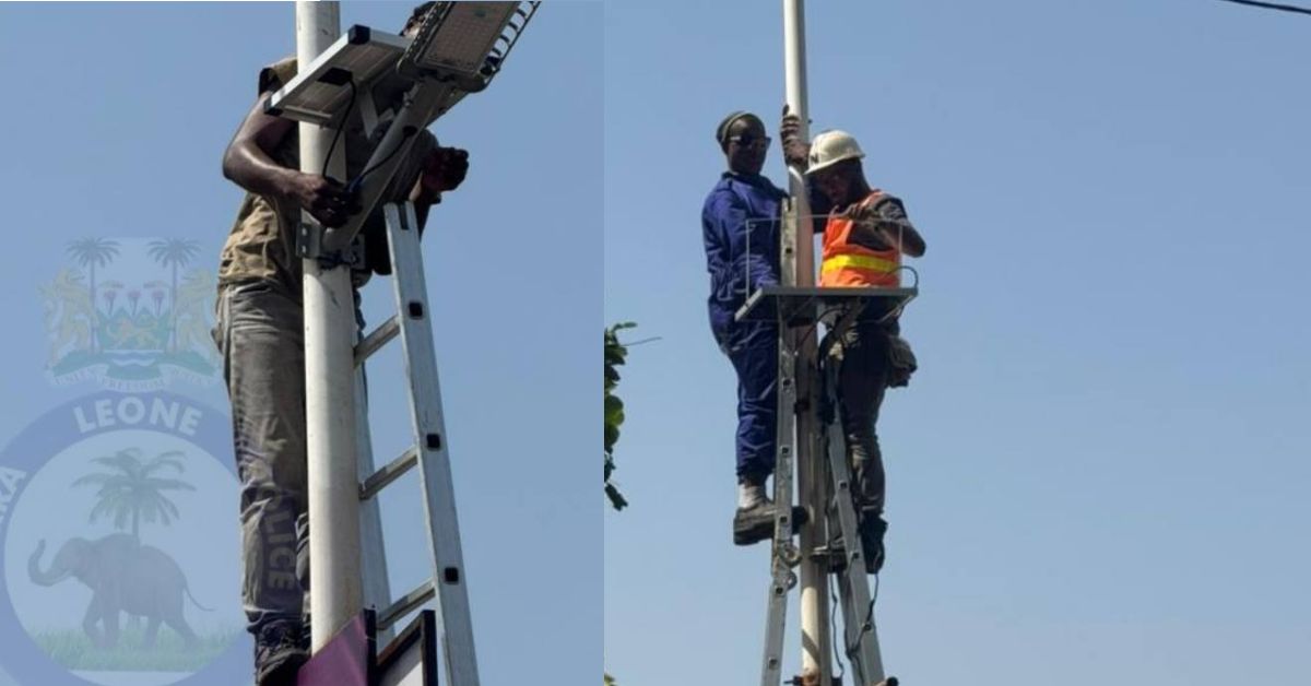 Police Install Security Lights Along Aberdeen–Lumley Beach Ahead of Festive Season