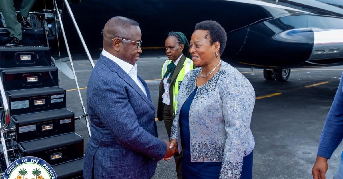 President Bio Arrives in South Africa Ahead of First Africa-Hosted G20 Summit