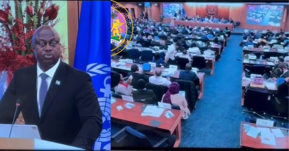 Transport Minister Turay Highlights Sierra Leone’s Major Maritime Reforms at IMO’s 34th Assembly