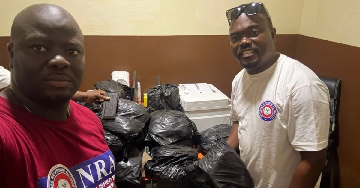 NRA Anti-Smuggling Unit Seizes 57kg of Suspected Marijuana in Kambia