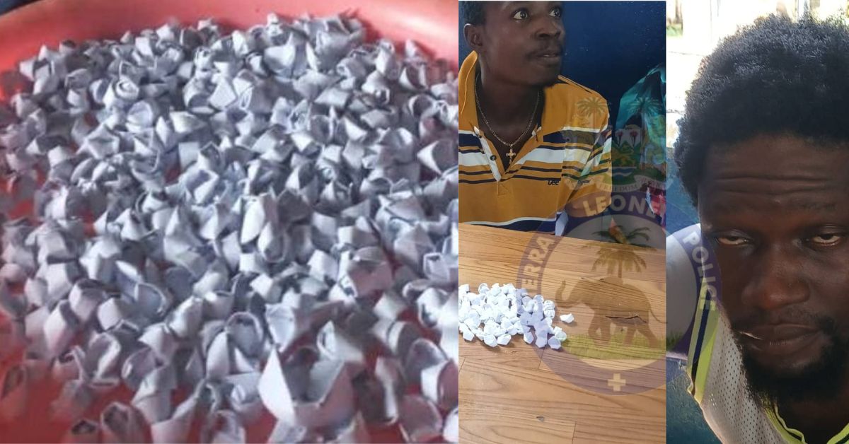 Over 1,200 Wraps of Kush Seized as Police Step Up Anti-Drug Operation in Magburaka