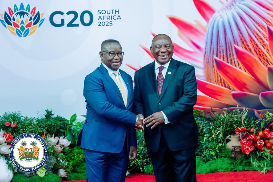 President Bio Calls for Global Compact on Africa’s Critical Minerals at G20 Summit in Johannesburg