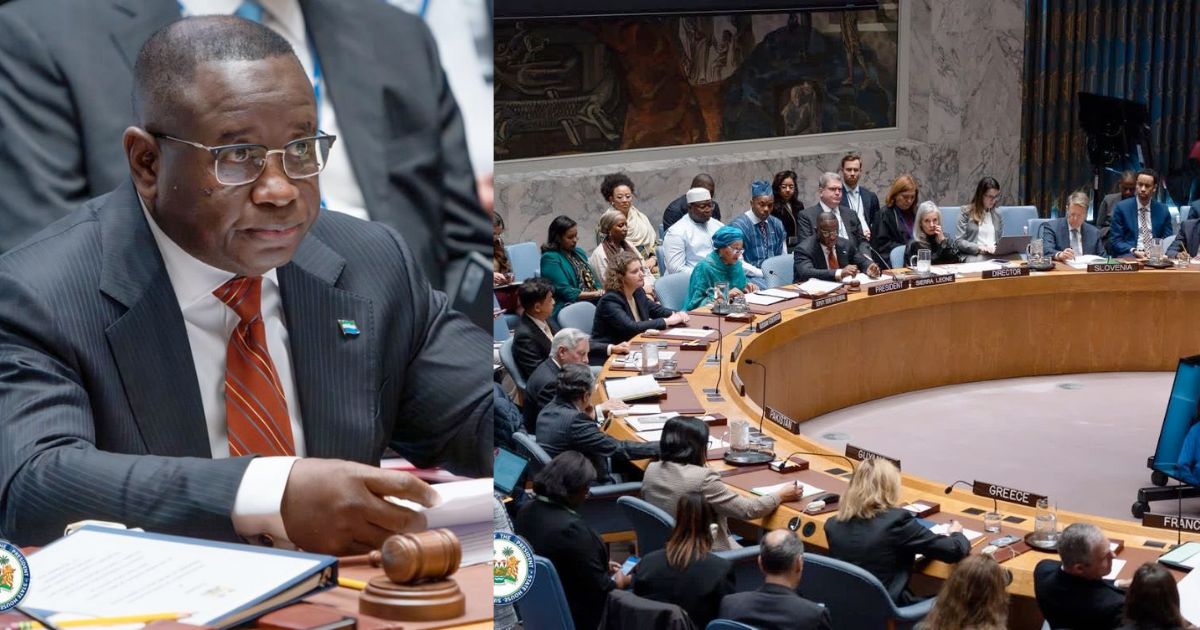 President Bio Chairs UN Security Council Debate, Warns Hunger is a “Weapon of War”