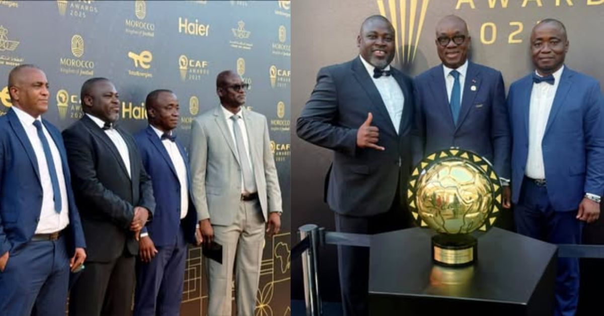 SLFA President Babadi Kamara Makes Maiden Appearance at CAF Awards in Morocco