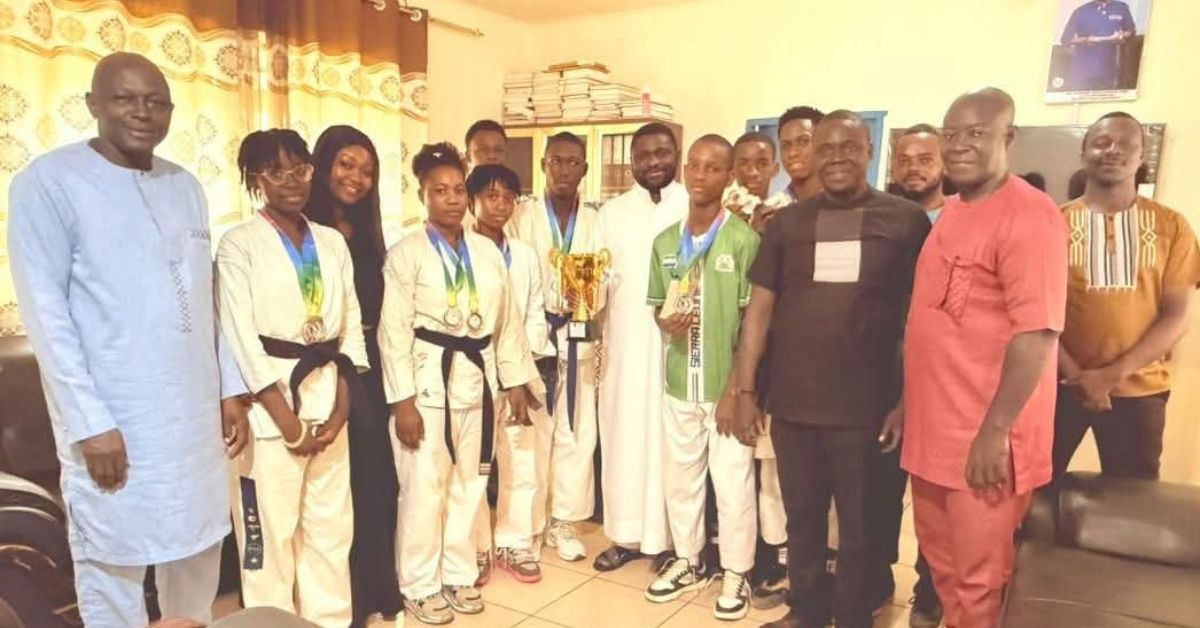 Sierra Leone Karate Team Presents Medals And Trophies to NSA