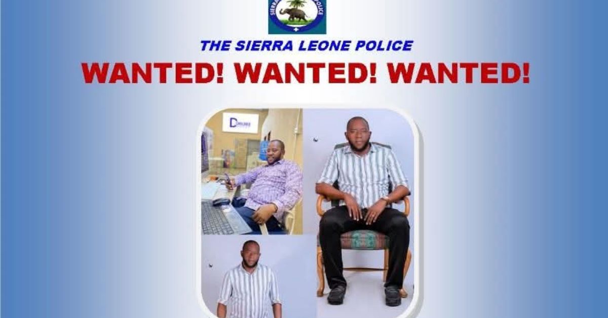 Sierra Leone Police Declare Unisa Jalloh Wanted For Alleged Larceny