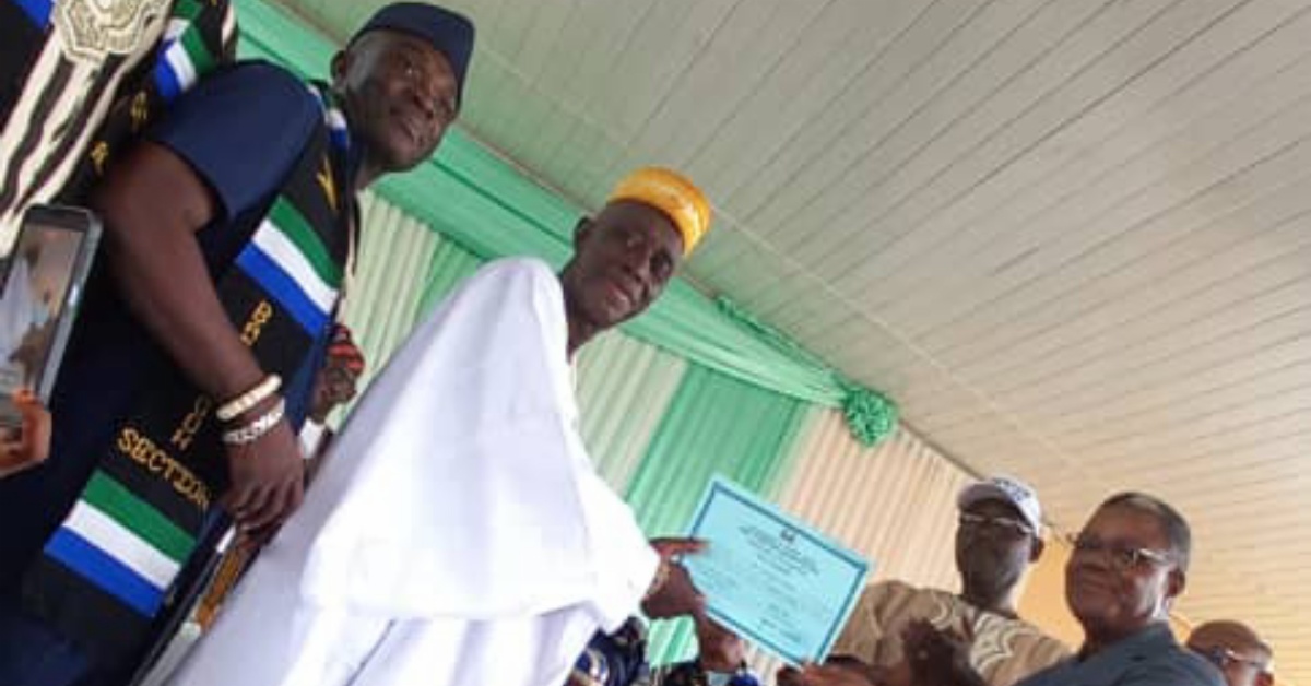 Chief Rev. Sorie B. Kamanda Inaugurated as Chiefdom Speaker of Kori Chiefdom