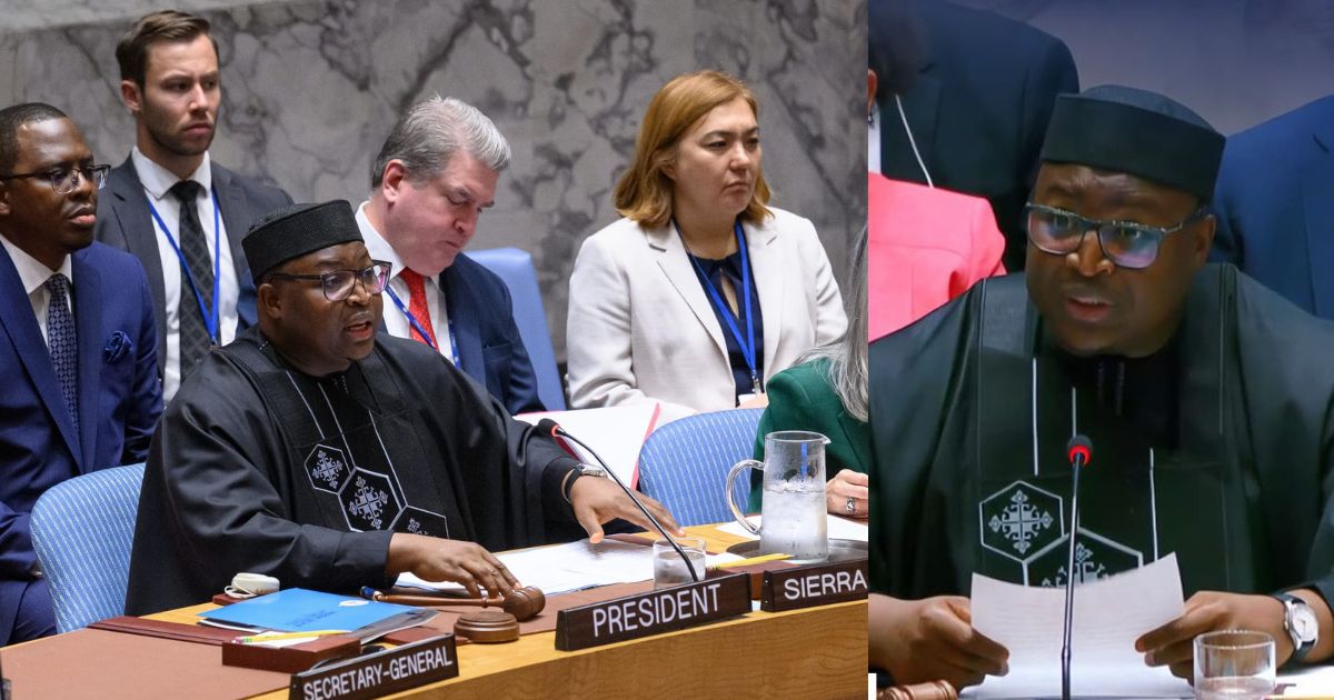 Foreign Minister Kabba Chairs UN Security Council Debate on Small Arms and Light Weapons
