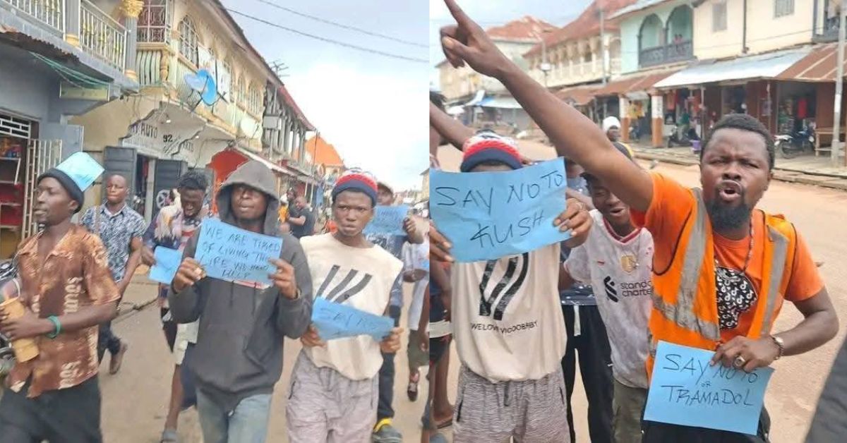 Kush Victims Join Youths in Koidu to Raise Awareness and Expose Dealers
