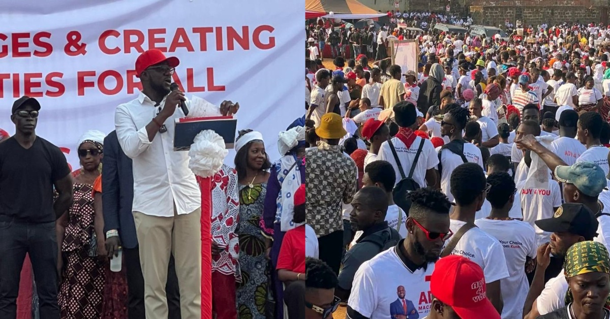 Ady Macauley Launches Political Movement at Fourah Bay Field, Declares APC Flagbearer Ambition