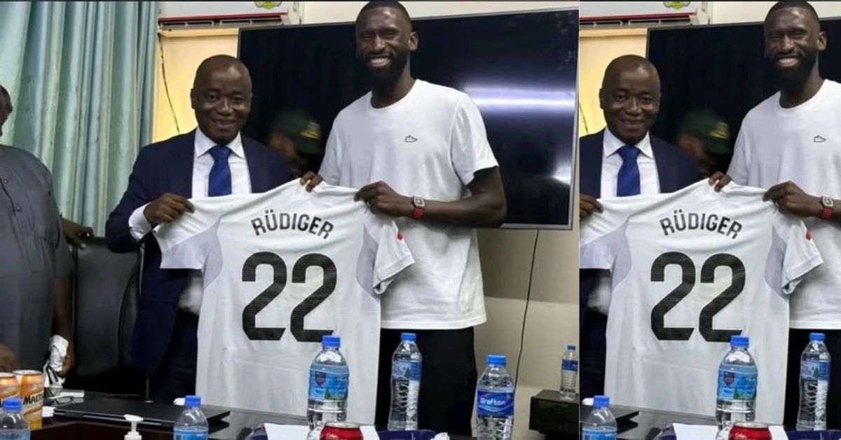 Real Madrid Defender Antonio Rüdiger Arrives in Sierra Leone on Private Trip