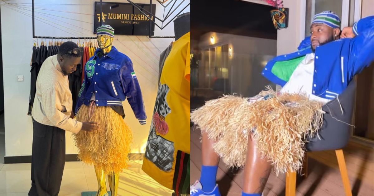 Davido Wears Made-in-Sierra Leone Outfit at Gbamgbaode Festival