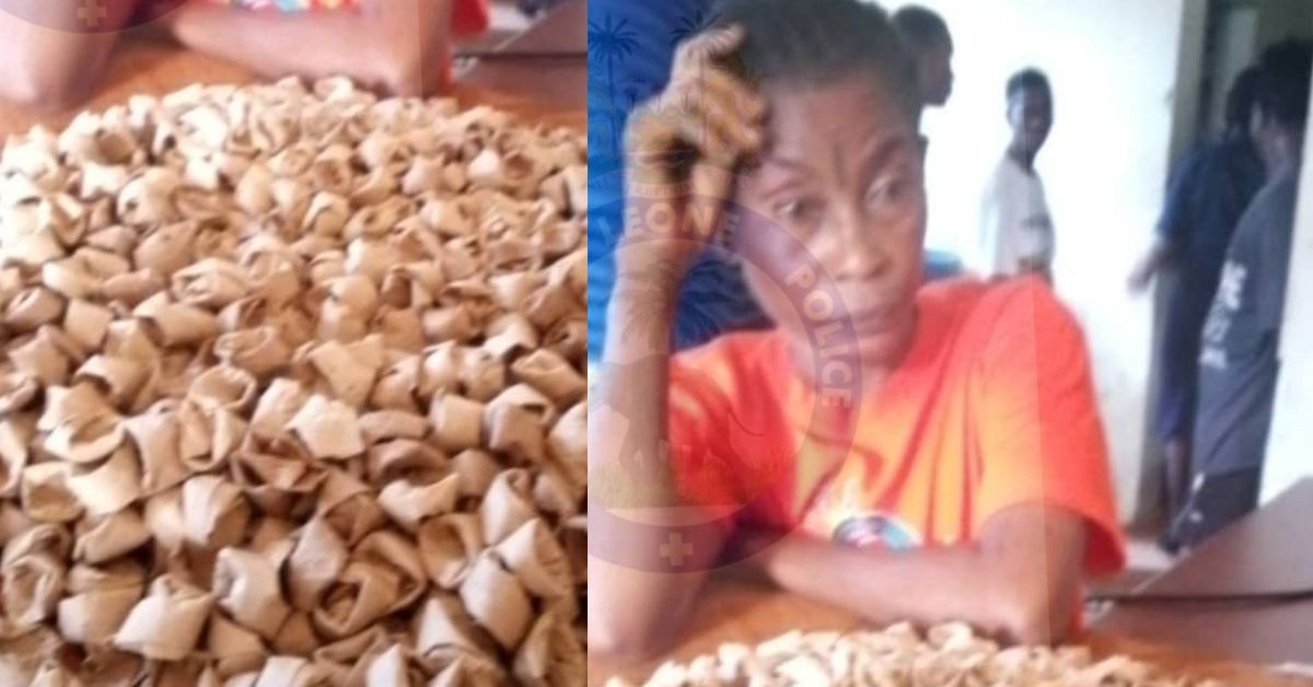 Woman Arrested with 980 Wraps of Suspected Cannabis